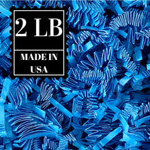Load image into Gallery viewer, Light Blue Crinkle Paper Shredded Basket Grass Filler in All Sizes