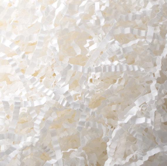 White Crinkle Paper Shred Filler in Bulk