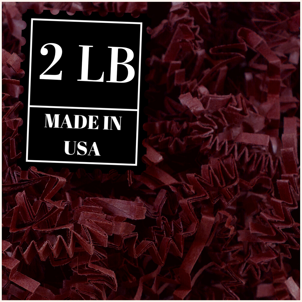 JAM Paper® Colored Crinkle Cut Shred Tissue Paper, 2 oz, Burgundy, Sold  Individually (1192442)