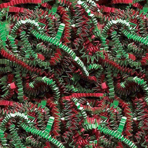 Christmas Crinkle Paper, Red and Green in All Sizes