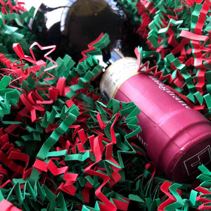 Christmas Crinkle Paper, Red and Green in All Sizes