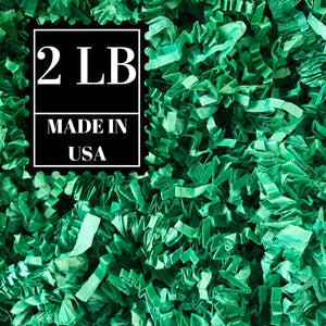 Green Crinkle Cut Paper - 2 lbs