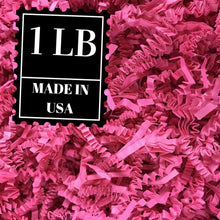 Load image into Gallery viewer, Hot Pink Shredded Paper, Fuchsia Crinkle Cut Shred in All Sizes