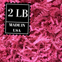Load image into Gallery viewer, Hot Pink Shredded Paper, Fuchsia Crinkle Cut Shred in All Sizes