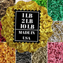 Load image into Gallery viewer, Bright Yellow Crinkle Paper Shredded Basket Filler in All Sizes